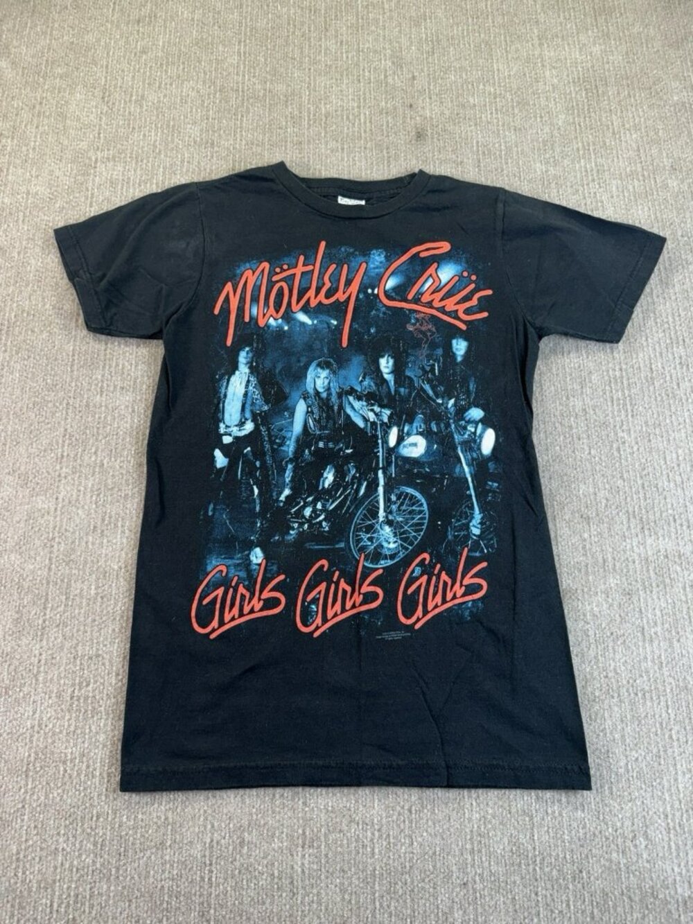 Motley Crue Tshirt Girls Girls Girls Size Small Bay Island 2012